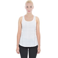 Aesthetic Black And White Grid Paper Imitation Piece Up Tank Top by genx