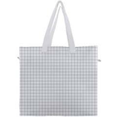 Aesthetic Black And White Grid Paper Imitation Canvas Travel Bag by genx