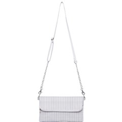 Aesthetic Black And White Grid Paper Imitation Mini Crossbody Handbag by genx