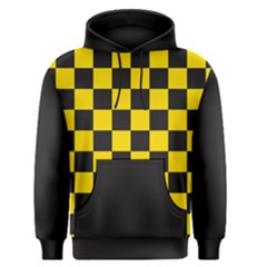 Checkerboard Pattern Black And Yellow Ancap Libertarian Men s Core Hoodie by snek