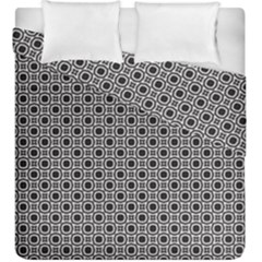 Pattern Formes Ronds Noir/blanc Duvet Cover Double Side (king Size) by kcreatif
