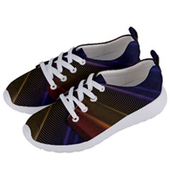Rainbow Waves Mesh Colorful 3d Women s Lightweight Sports Shoes