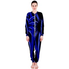 Light Effect Blue Bright Design Onepiece Jumpsuit (ladies) 