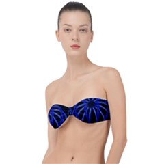 Light Effect Blue Bright Design Classic Bandeau Bikini Top 