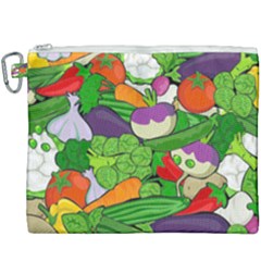 Vegetables Bell Pepper Broccoli Canvas Cosmetic Bag (xxxl) by HermanTelo