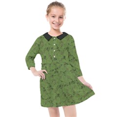 Groyper Pepe The Frog Original Meme Funny Kekistan Green Pattern Kids  Quarter Sleeve Shirt Dress by snek