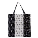 Black Golden Christmas Pattern Collection Grocery Tote Bag View2
