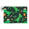 Christmas Funny Pattern Dinosaurs Canvas Cosmetic Bag (XL) View1