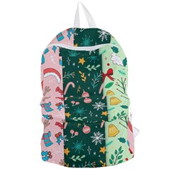 Hand Drawn Christmas Pattern Collection Foldable Lightweight Backpack by Vaneshart