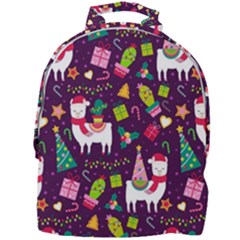 Colorful Funny Christmas Pattern Mini Full Print Backpack by Vaneshart