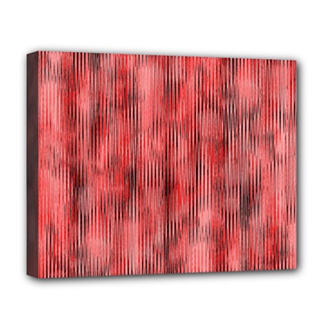 Abstrait Texture Rouge/noir Deluxe Canvas 20  X 16  (stretched) by kcreatif
