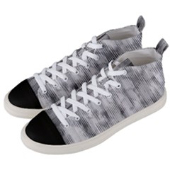 Abstrait Texture Gris/noir Men s Mid-top Canvas Sneakers by kcreatif