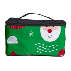 Cute Face Christmas Character Cute Santa Claus Reindeer Snowman Penguin Cosmetic Storage by Vaneshart