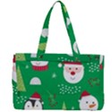 Cute Face Christmas Character Cute Santa Claus Reindeer Snowman Penguin Canvas Work Bag View2