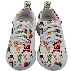 Seamless Pattern Christmas Kids Athletic Shoes by Vaneshart