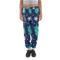 Flat Design Christmas Pattern Set Women s Jogger Sweatpants by Vaneshart