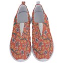 Coral Floral Paisley No Lace Lightweight Shoes View1