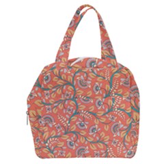 Coral Floral Paisley Boxy Hand Bag by mccallacoulture