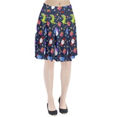 Colorful Funny Christmas Pattern Pleated Skirt by Vaneshart