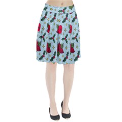 Colorful Funny Christmas Pattern Pleated Skirt by Vaneshart