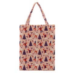 Funny Christmas Pattern Classic Tote Bag by Vaneshart