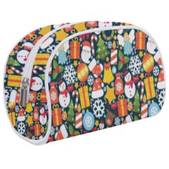 Colorful Pattern With Decorative Christmas Elements Makeup Case (medium) by Vaneshart