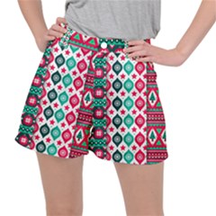 Flat Design Christmas Pattern Collection Ripstop Shorts by Vaneshart