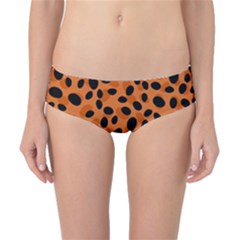 Orange Cheetah Animal Print Classic Bikini Bottoms