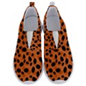 Orange Cheetah Animal Print No Lace Lightweight Shoes View1
