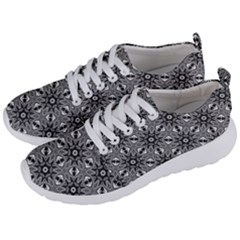 Black And White Pattern Men s Lightweight Sports Shoes