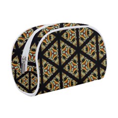 Pattern Stained Glass Triangles Makeup Case (small)
