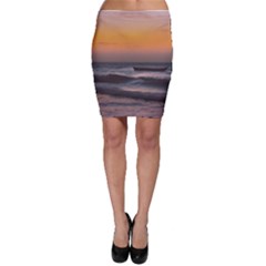 Seascape Sunset At Jericoacoara, Ceara, Brazil Bodycon Skirt by dflcprintsclothing
