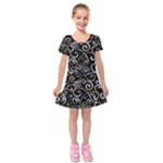 Swirly Gyrl Kids  Short Sleeve Velvet Dress