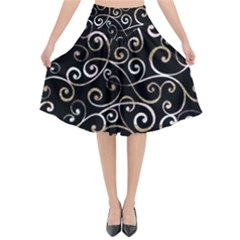 Swirly Gyrl Flared Midi Skirt by mccallacoulture