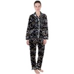 Swirly Gyrl Satin Long Sleeve Pyjamas Set