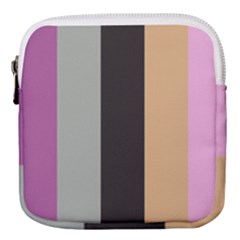 Stripey 16 Mini Square Pouch by anthromahe