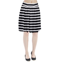 Black & White Stripes Pleated Skirt by anthromahe