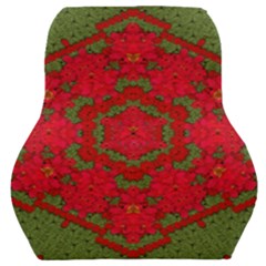 Bloom In Yule  Mandala Season Colors Car Seat Back Cushion  by pepitasart