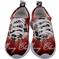 Merry Christmas Ornamental Kids Athletic Shoes by christmastore