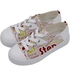 Fighting Golden Rooster  Kids  Low Top Canvas Sneakers by Pantherworld143