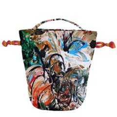 Lilies In A Vase 1 3 Drawstring Bucket Bag by bestdesignintheworld