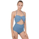 DF Normina Scallop Top Cut Out Swimsuit