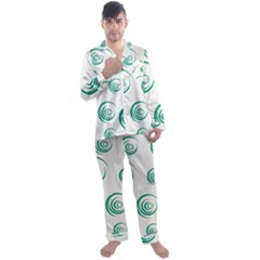 Rounder V Men s Satin Pajamas Long Pants Set by anthromahe