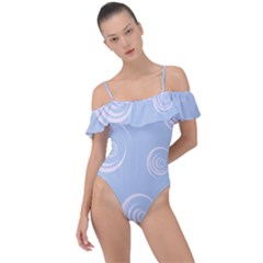 Rounder Vii Frill Detail One Piece Swimsuit by anthromahe
