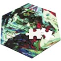 Cabin In The Mountain 4 Wooden Puzzle Hexagon View2