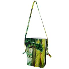 Old Tree And House With An Arch 8 Folding Shoulder Bag by bestdesignintheworld