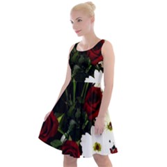 Roses 1 2 Knee Length Skater Dress by bestdesignintheworld