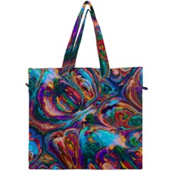 Seamless Abstract Colorful Tile Canvas Travel Bag by HermanTelo