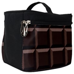 Dark Chocolate Seamless Pattern Sweet Texture Make Up Travel Bag (big)