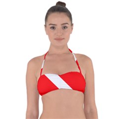 Diving Flag Halter Bandeau Bikini Top by FlagGallery